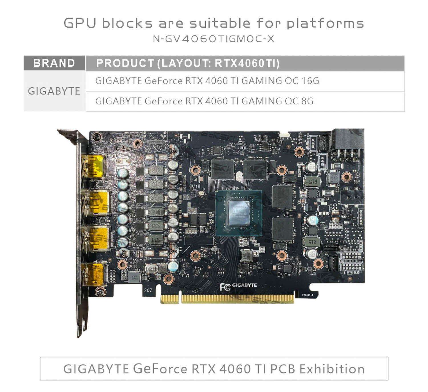 Gigabyte 4060TI GAMING OC 16G  (incl. Backplate)