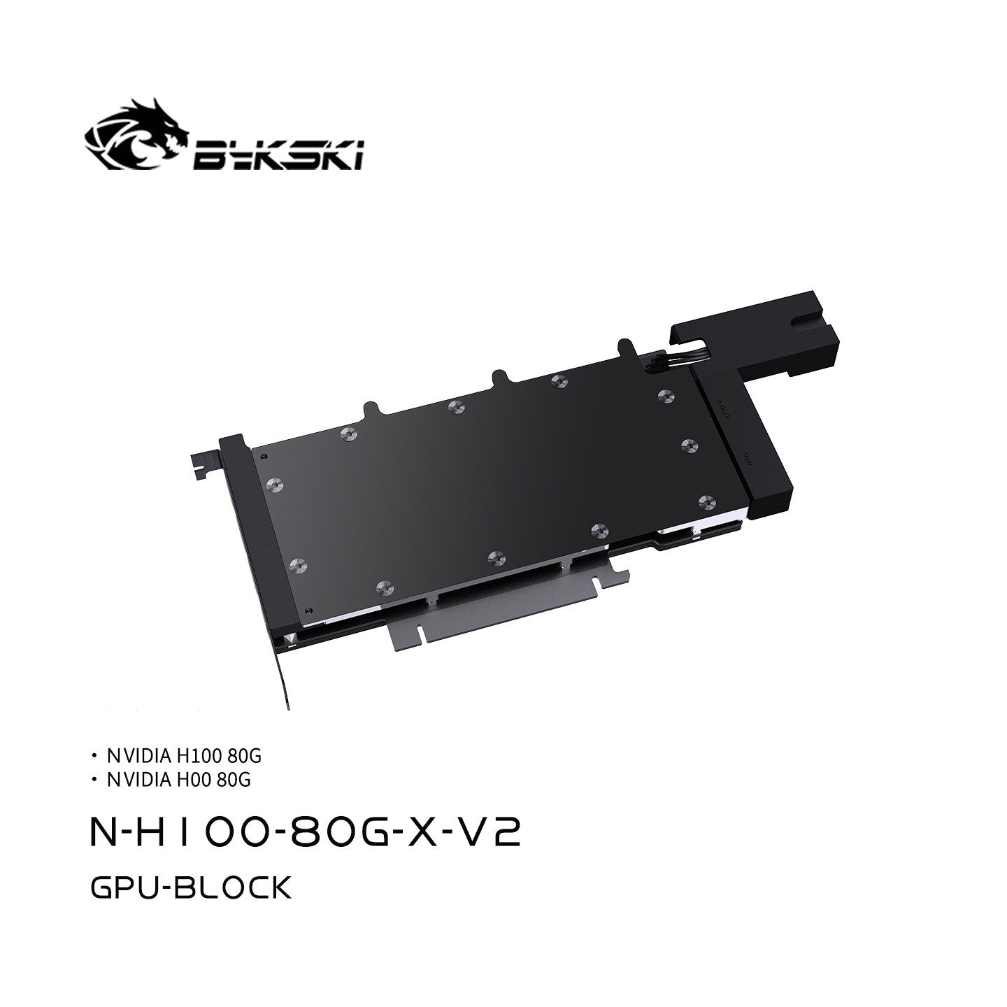Bykski GPU Water Block for Nvidia H100 / H800 80G