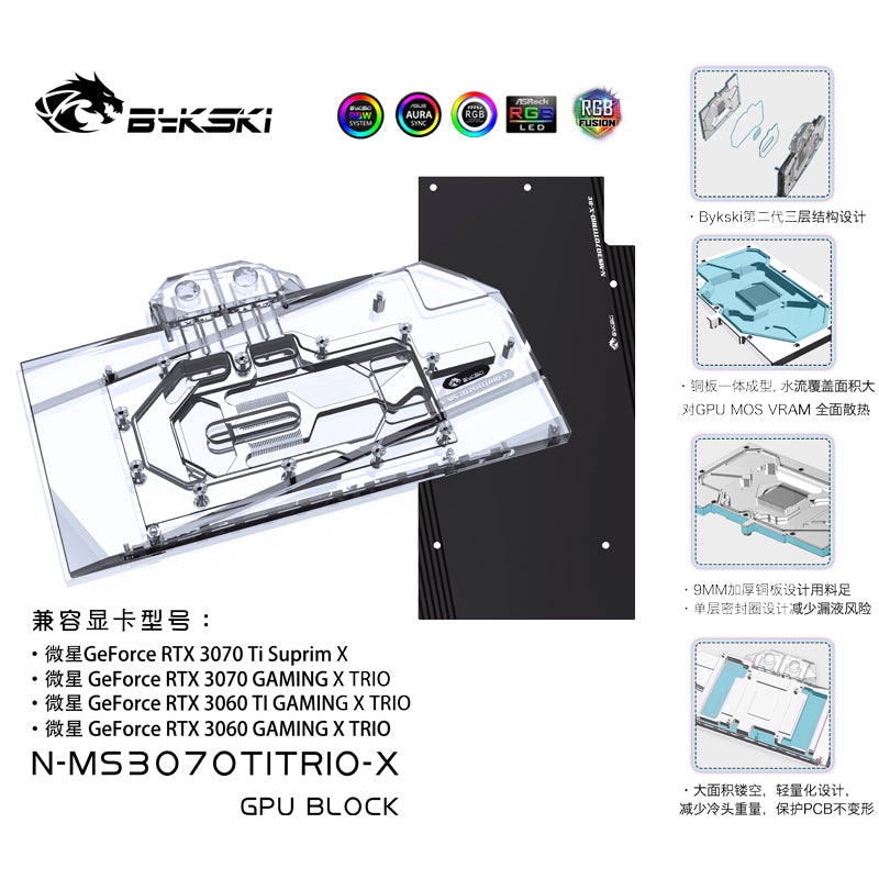 MSI 3060/3070 Gaming X Trio (incl. Backplate)